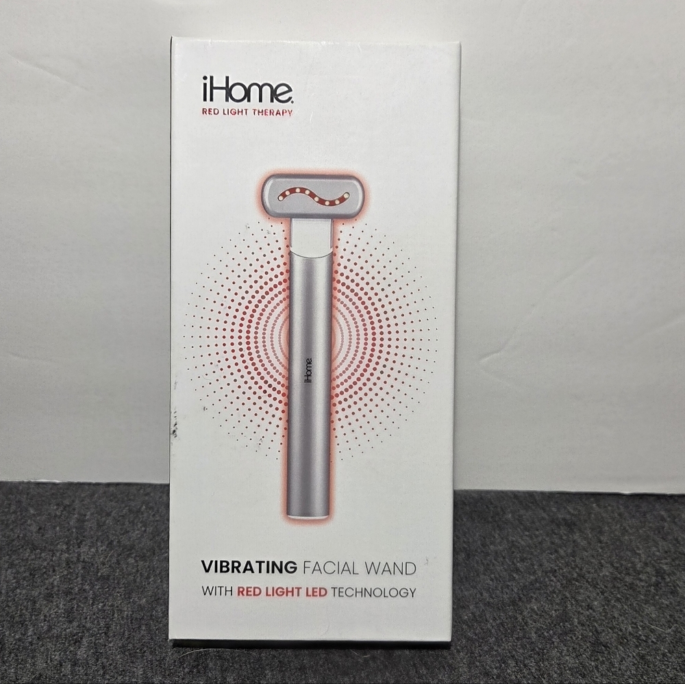 iHome Silver Facial Wand with LED Technology NIB